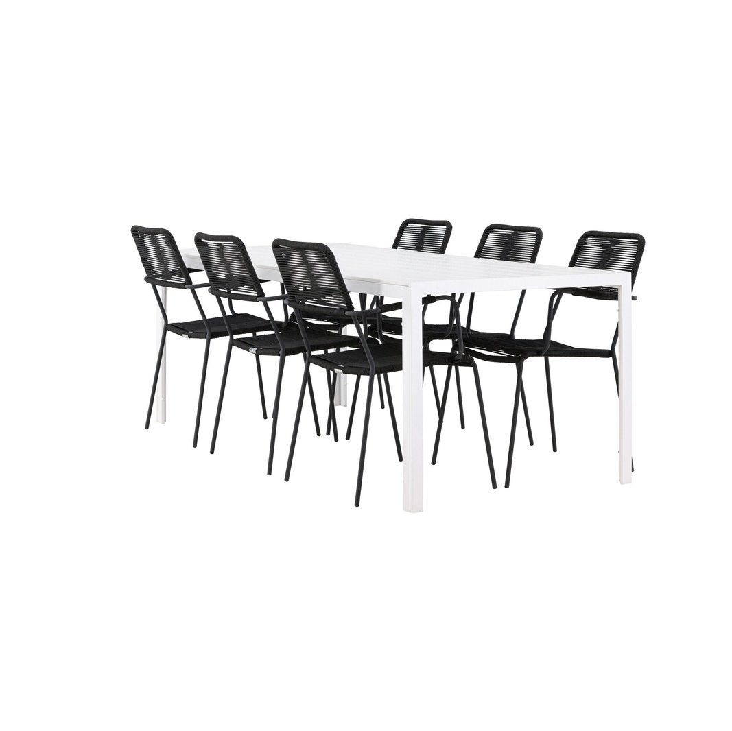 Break spisebord + Lindos Lenestol Venture Design Spisegruppe