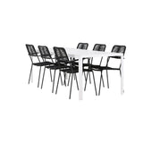 Break spisebord + Lindos Lenestol Venture Design Spisegruppe