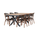 Garcia Spisebord 100*200* + Vila Real Caféstol Venture Design Spisegruppe