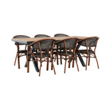 Garcia Spisebord 100*200* + Vila Real Caféstol Venture Design Spisegruppe