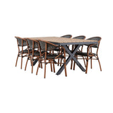 Garcia Spisebord 100*200* + Vila Real Caféstol Venture Design Spisegruppe