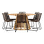 Tucumán Spisebord ø120 + Lindos spisestoler Venture Design Spisegruppe