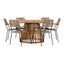 Tucumán spisebord ø120 + Lindos Lenestol / Venture Design Spisegruppe