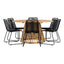 Tucumán spisebord Akasia ø120 + Lindos Venture Design Spisegruppe