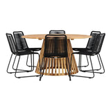 Tucumán spisebord Akasia ø120 + Lindos Venture Design Spisegruppe
