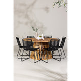 Tucumán spisebord Akasia ø120 + Lindos Venture Design Spisegruppe