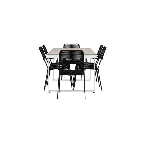 Merlo spisebord + Lindos lenestol Venture Design Spisegruppe