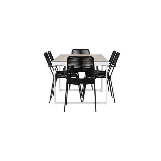 Merlo spisebord + Lindos lenestol Venture Design Spisegruppe