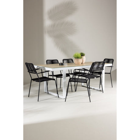 Merlo spisebord + Lindos lenestol Venture Design Spisegruppe