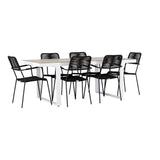 Merlo spisebord + Lindos lenestol Venture Design Spisegruppe