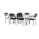 Merlo spisebord + Lindos lenestol Venture Design Spisegruppe