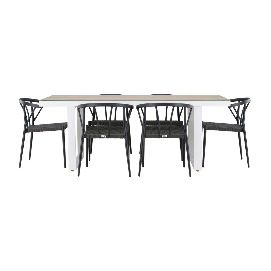 Merlo spisebord + Stina spisestoler / Venture Design Spisegruppe