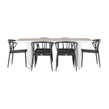 Merlo spisebord + Stina spisestoler / Venture Design Spisegruppe