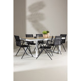 Merlo spisebord + Alina spisestoler Venture Design Spisegruppe