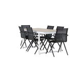 Merlo spisebord + Alina spisestoler Venture Design Spisegruppe