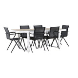 Merlo spisebord + Alina spisestoler Venture Design Spisegruppe