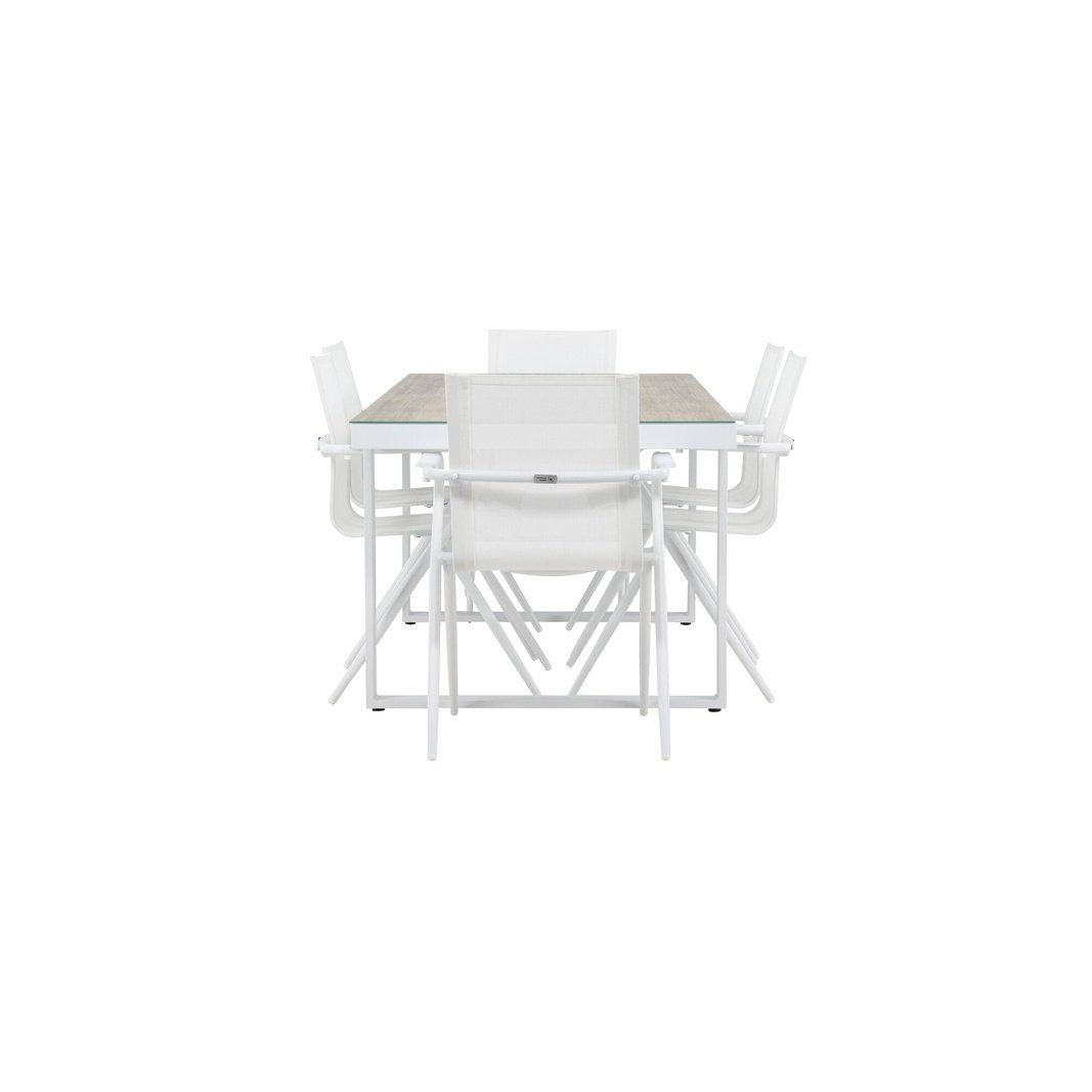 Merlo spisebord + Alina spisestoler Venture Design Spisegruppe