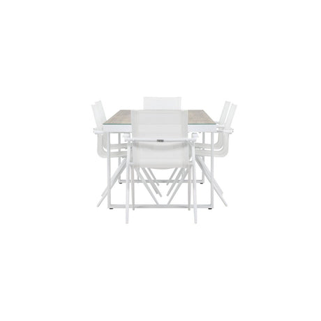 Merlo spisebord + Alina spisestoler Venture Design Spisegruppe
