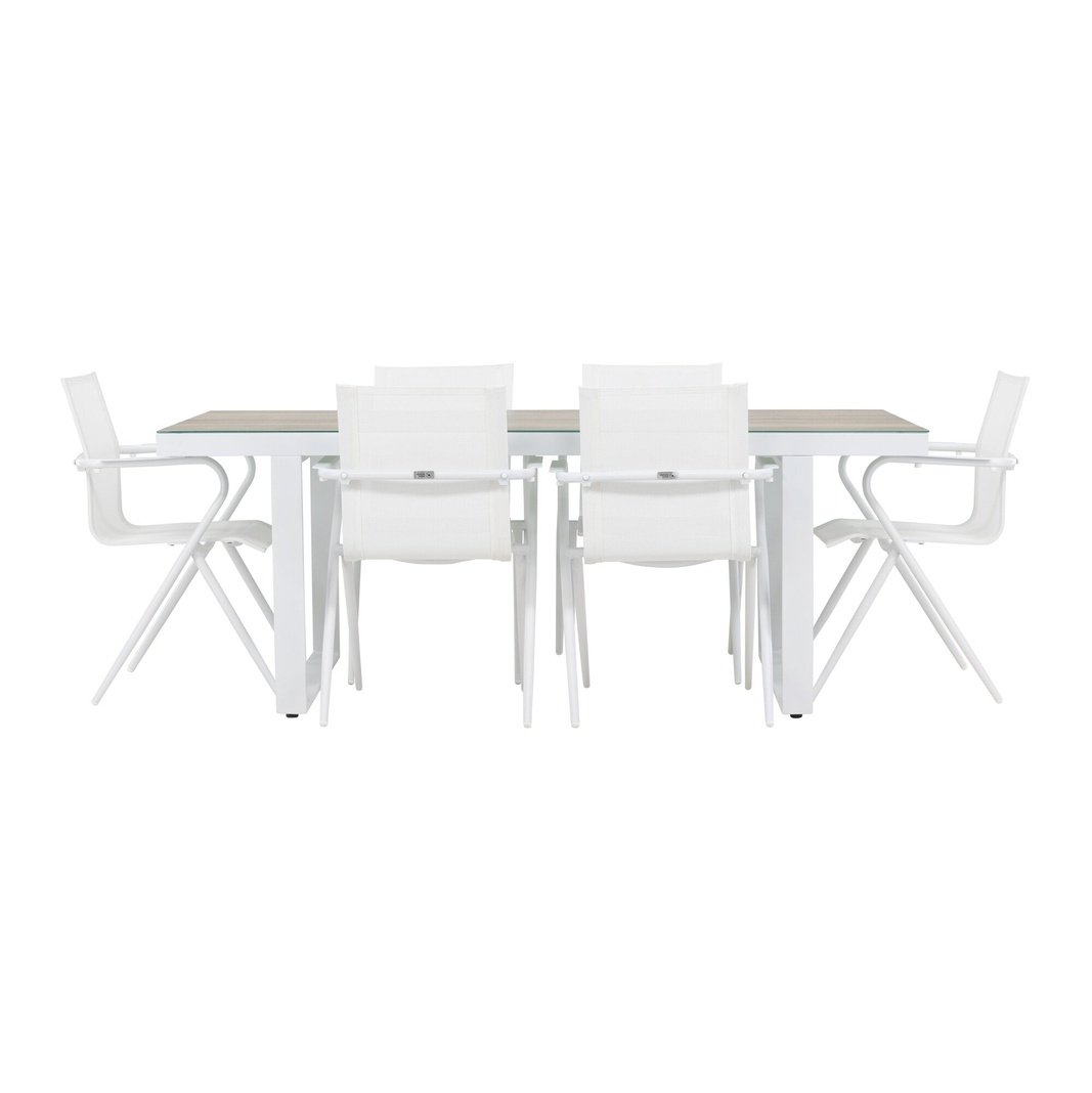 Merlo spisebord + Alina spisestoler Venture Design Spisegruppe