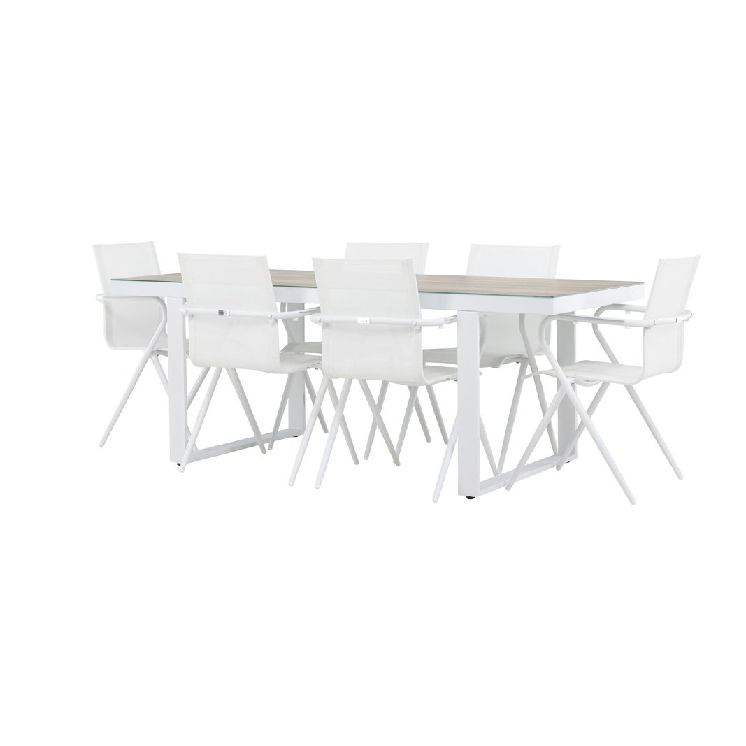 Merlo spisebord + Alina spisestoler Venture Design Spisegruppe