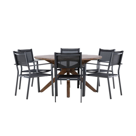 Rosario Rund Dining Set Venture Design Spisegruppe