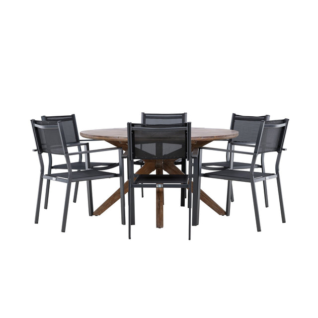 Rosario Rund Dining Set Venture Design Spisegruppe