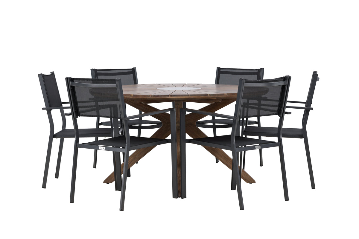 Rosario Rund Dining Set Venture Design Spisegruppe