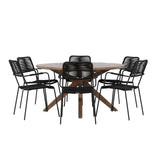 Rosario Rund Dining Set Venture Design Spisegruppe