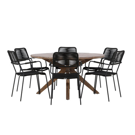 Rosario Rund Dining Set Venture Design Spisegruppe