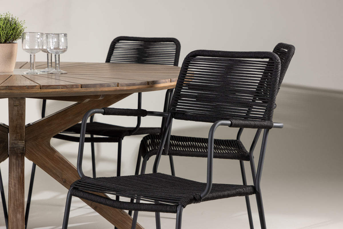 Rosario Rund Dining Set Venture Design Spisegruppe