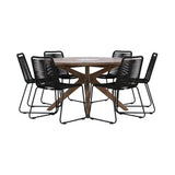 Rosario spisebord- Ø140 + Lindos Venture Design Spisegruppe