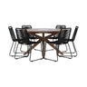 Rosario spisebord- Ø140 + Lindos Venture Design Spisegruppe