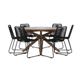 Rosario spisebord- Ø140 + Lindos Venture Design Spisegruppe