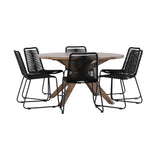 Rosario spisebord- Ø140 + Lindos Venture Design Spisegruppe