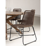 Rosario spisebord- Ø140 + Lindos spisestoler Venture Design Spisegruppe