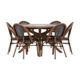 Rosario spisebord- Ø140 +Guarda Caféstol Venture Design Spisegruppe