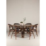Rosario spisebord- Ø140 + Vila Real Caféstol Venture Design Spisegruppe