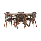 Rosario spisebord- Ø140 + Vila Real Caféstol Venture Design Spisegruppe