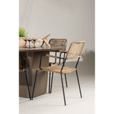 Santa Fe Spisebord ø120 Roasty + Lindos Lenestol Venture Design Spisegruppe