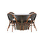 Santa Fe Spisebord ø120 Roasty +Guarda Caféstol Venture Design Spisegruppe