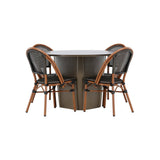 Santa Fe Spisebord ø120 Roasty +Guarda Caféstol Venture Design Spisegruppe