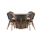 Santa Fe Spisebord ø120 Roasty +Guarda Caféstol Venture Design Spisegruppe