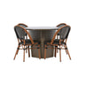 Santa Fe Spisebord ø120 Roasty +Guarda Caféstol Venture Design Spisegruppe