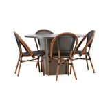 Santa Fe Spisebord ø120 Roasty +Guarda Caféstol Venture Design Spisegruppe