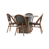 Santa Fe Spisebord ø120 Roasty +Guarda Caféstol Venture Design Spisegruppe