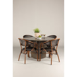Santa Fe Spisebord ø120 Roasty + Vila Real Caféstol Venture Design Spisegruppe