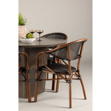 Santa Fe Spisebord ø120 Roasty + Vila Real Caféstol Venture Design Spisegruppe