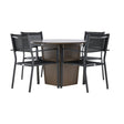 Santa Fe spisebord ø120 Roasty + Copacabana Venture Design Spisegruppe