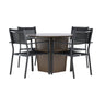 Santa Fe spisebord ø120 Roasty + Copacabana Venture Design Spisegruppe