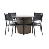 Santa Fe spisebord ø120 Roasty + Copacabana Venture Design Spisegruppe
